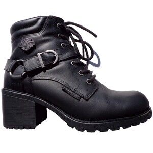 Harley-Davidson Sz 10 Howell 5-Inch Waterproof Black Motorcycle Boots, D84664